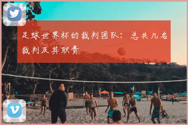 足球世界杯的裁判团队：总共几名裁判及其职责